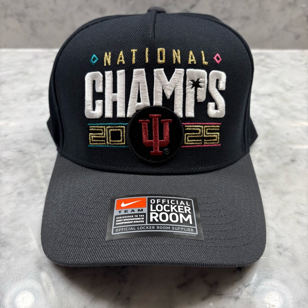 Indiana Hoosiers College Football Playoff 2025 National Champs Nike SnapBack Hat